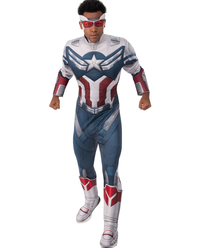 Falcon and the Winter Soldier Captain America Deluxe Mens Costume - Image 2