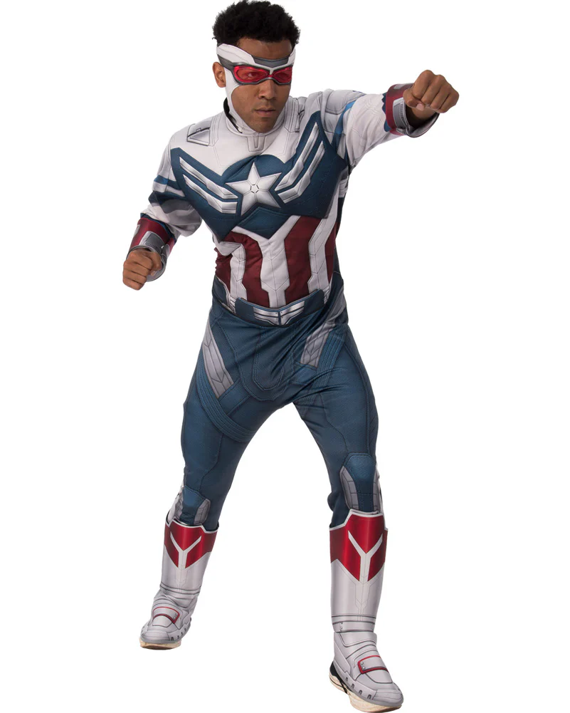 Falcon and the Winter Soldier Captain America Deluxe Mens Costume - Image 3