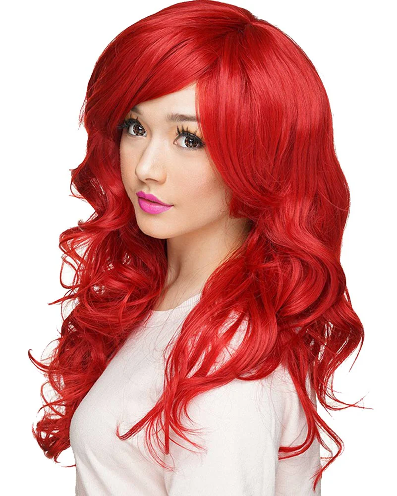 Farrah Siren Premium Long Wavy Red Wig - Image 2