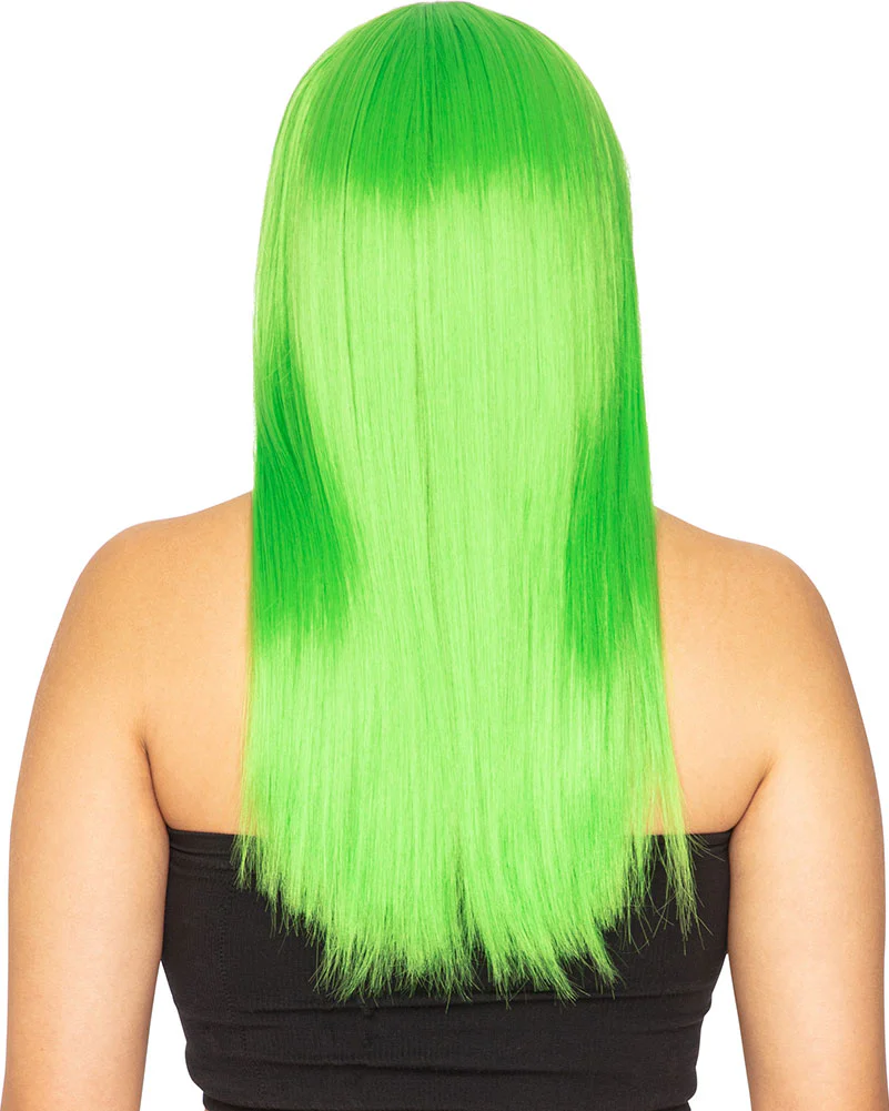 Fashion Deluxe Apple Green Long Wig - Image 3