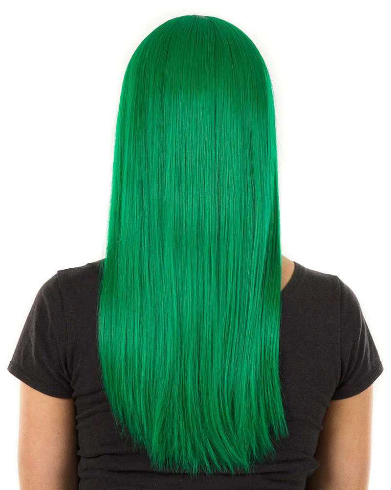 Fashion Deluxe Emerald Green Long Wig - Image 6