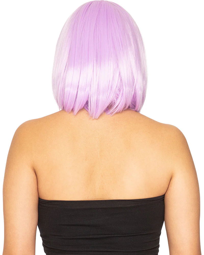 Fashion Deluxe Frosted Lavender Bob Wig - Image 3