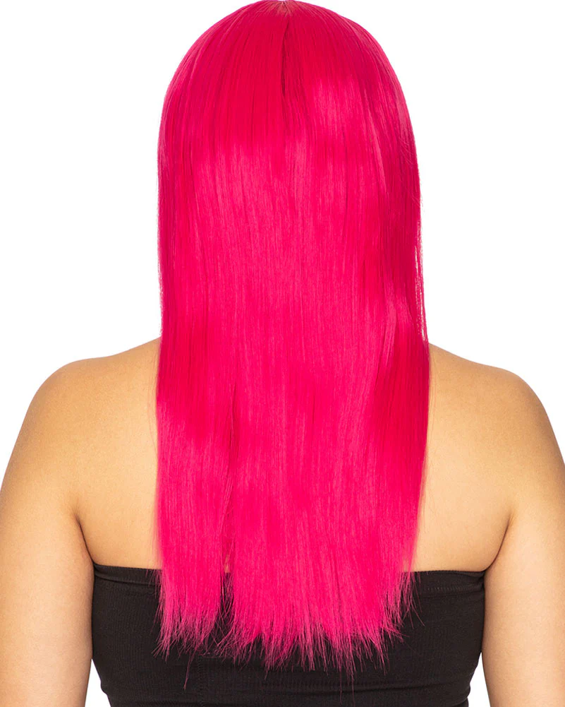 Fashion Deluxe Fuschia Pink Long Wig - Image 3