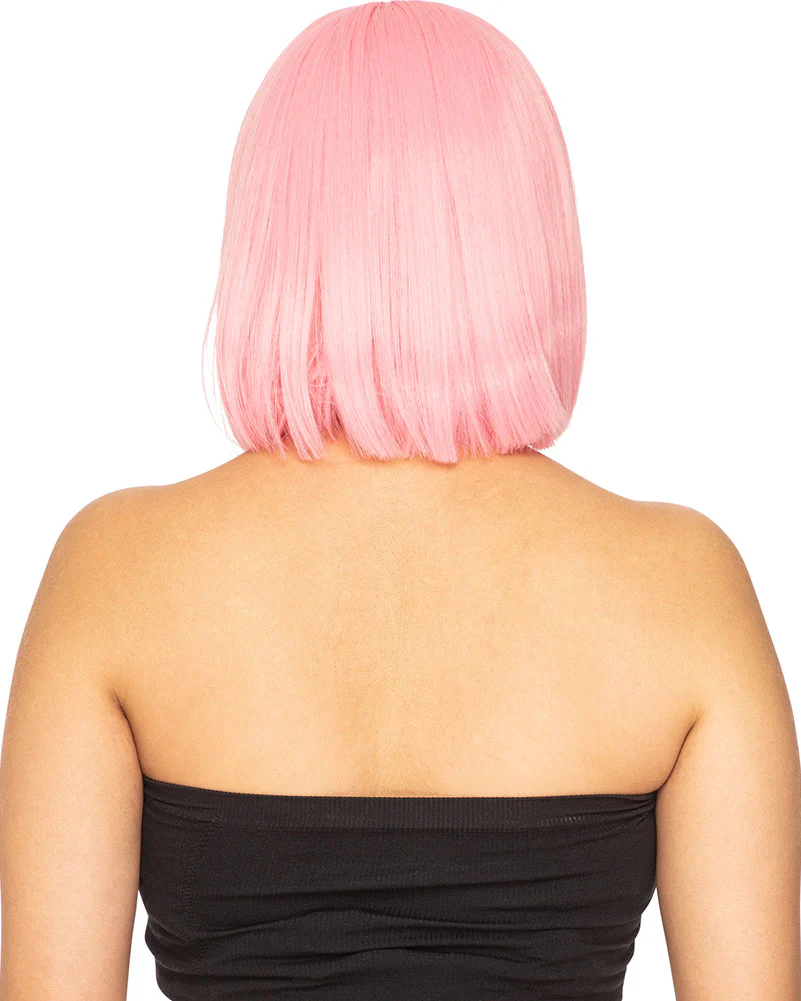 Fashion Deluxe Musk Stick Pink Bob Wig - Image 3