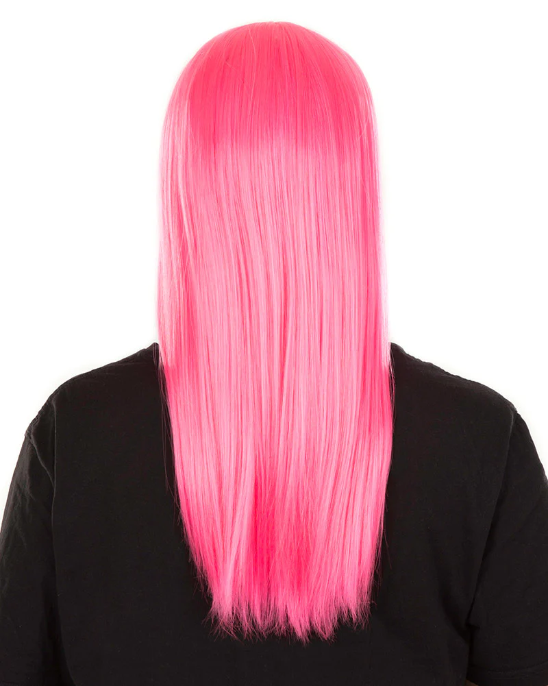 Fashion Deluxe Neon Pink Long Wig - Image 6
