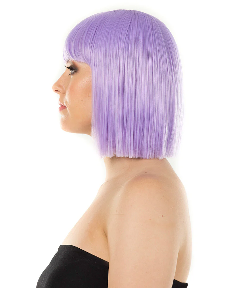 Fashion Deluxe Pastel Lavender Bob Wig - Image 2