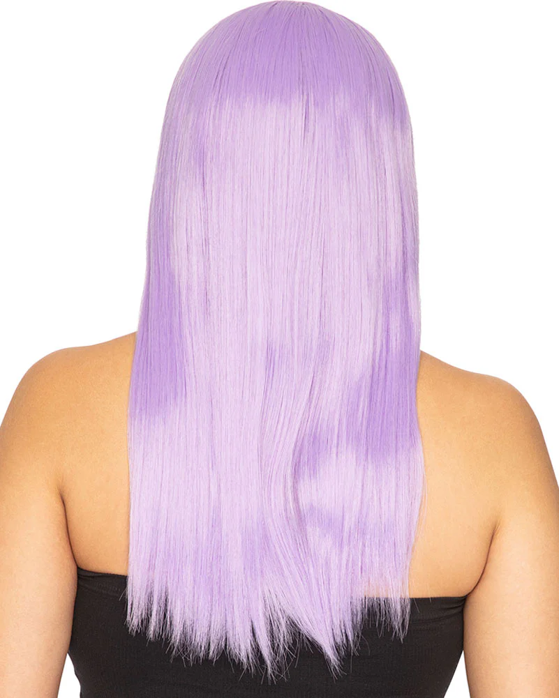 Fashion Deluxe Pastel Lavender Long Wig - Image 3