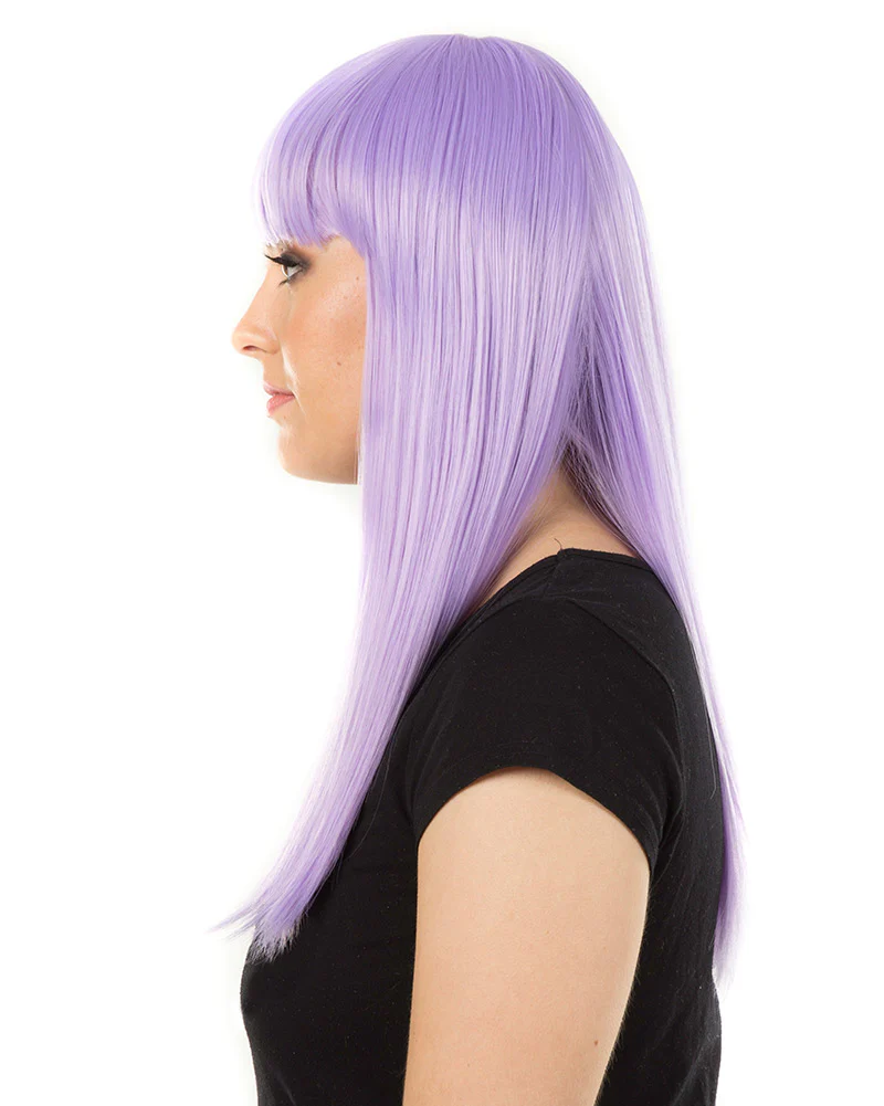 Fashion Deluxe Pastel Lavender Long Wig - Image 5