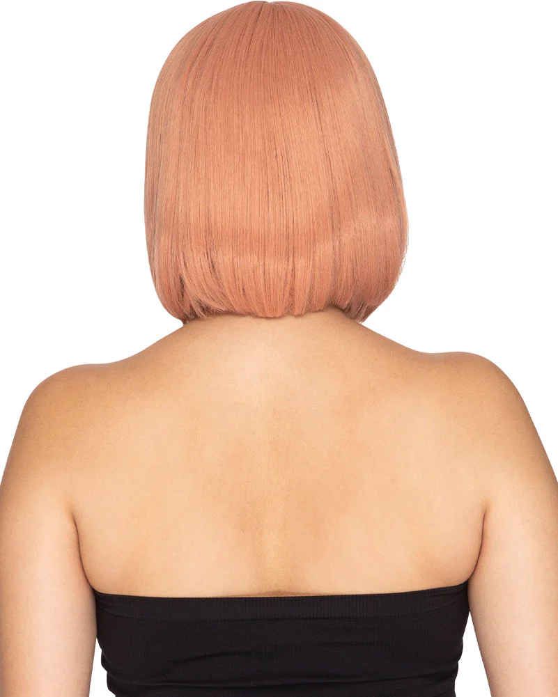 Fashion Deluxe Peaches and Cream Pink Bob Wig - Image 3