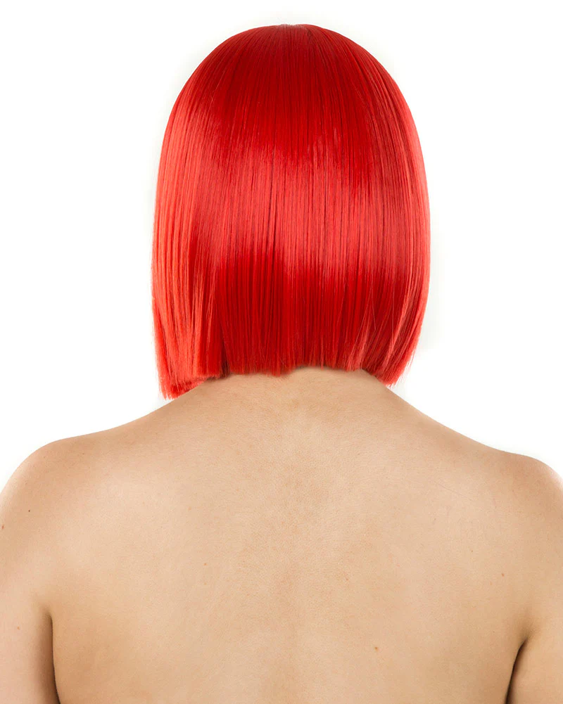 Fashion Deluxe Red Bob Wig - Image 3