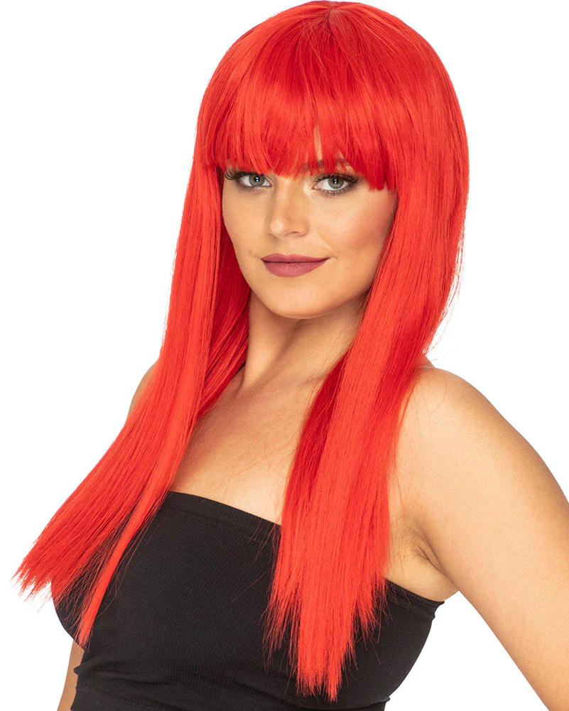 Fashion Deluxe Red Long Wig - Image 2