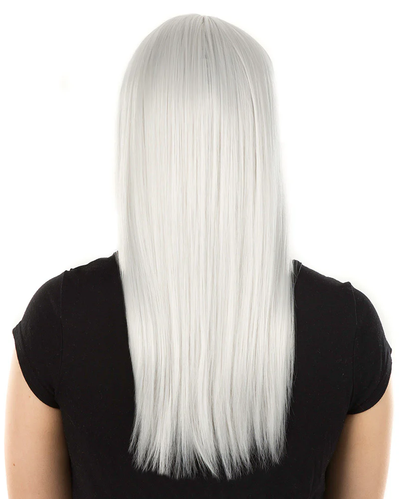 Fashion Deluxe Silver Long Wig - Image 6