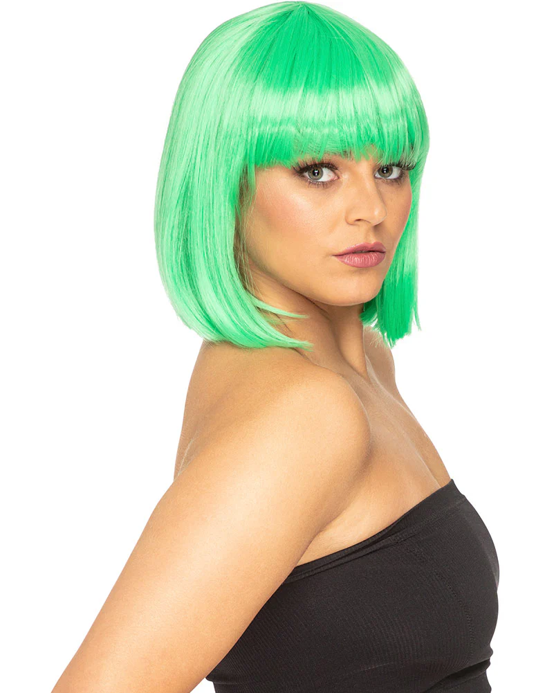 Fashion Deluxe Spearmint Green Bob Wig - Image 2