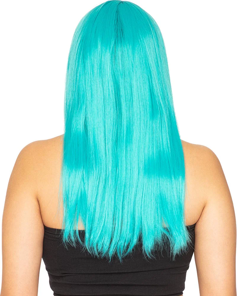 Fashion Deluxe True Teal Long Wig - Image 3
