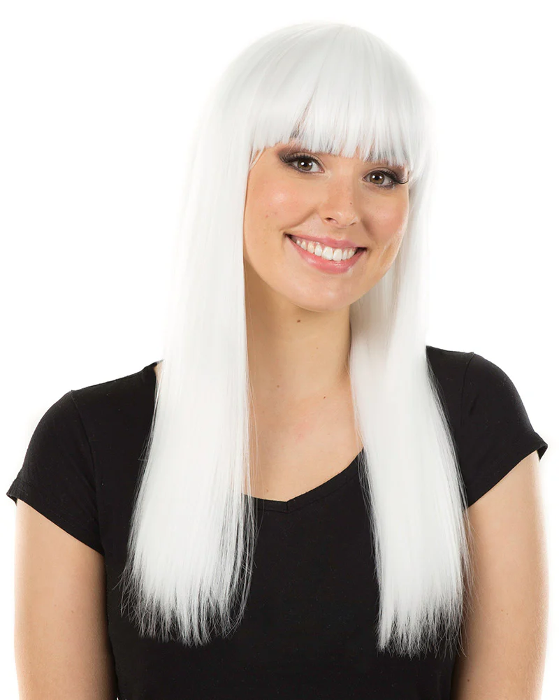 Fashion Deluxe White Long Wig - Image 4