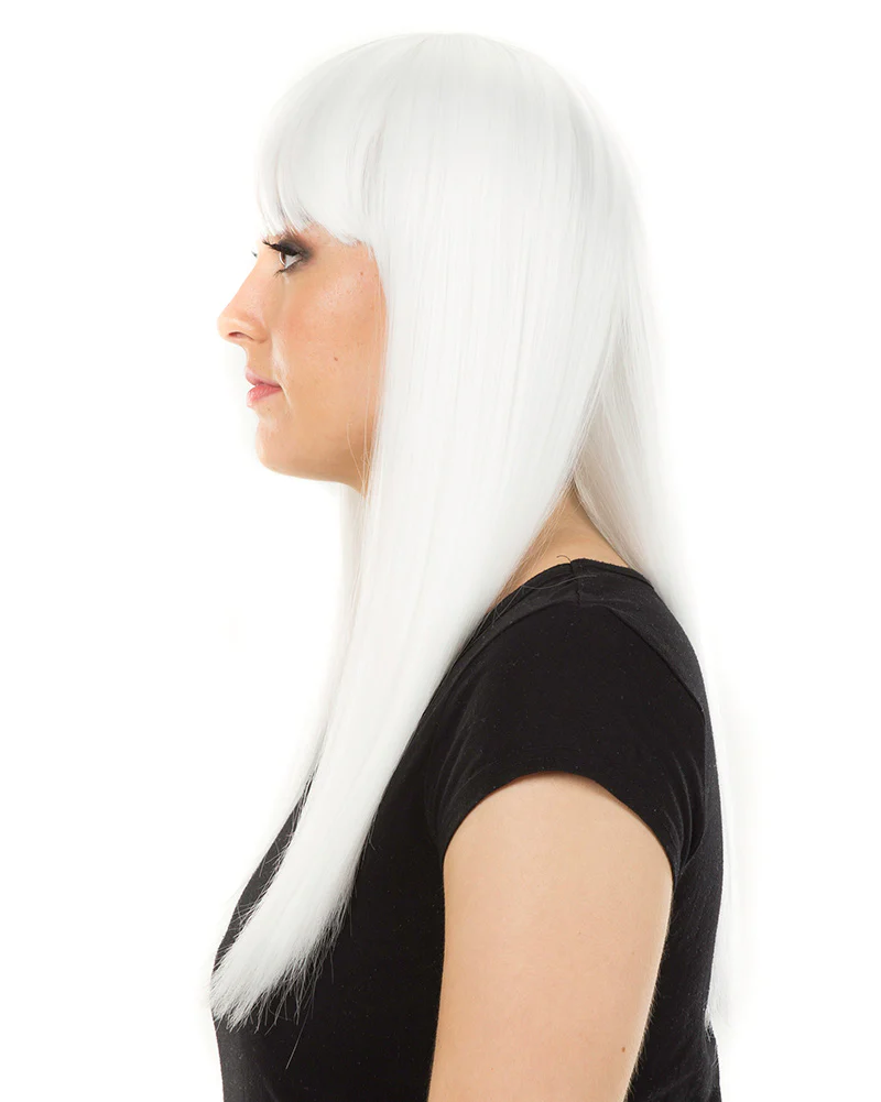Fashion Deluxe White Long Wig - Image 5