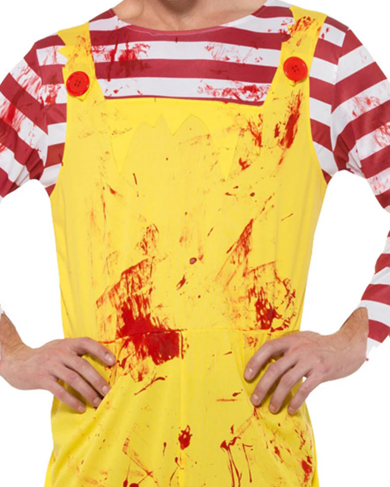 Fast Food Kreepy Killer Clown Mens Costume - Image 5