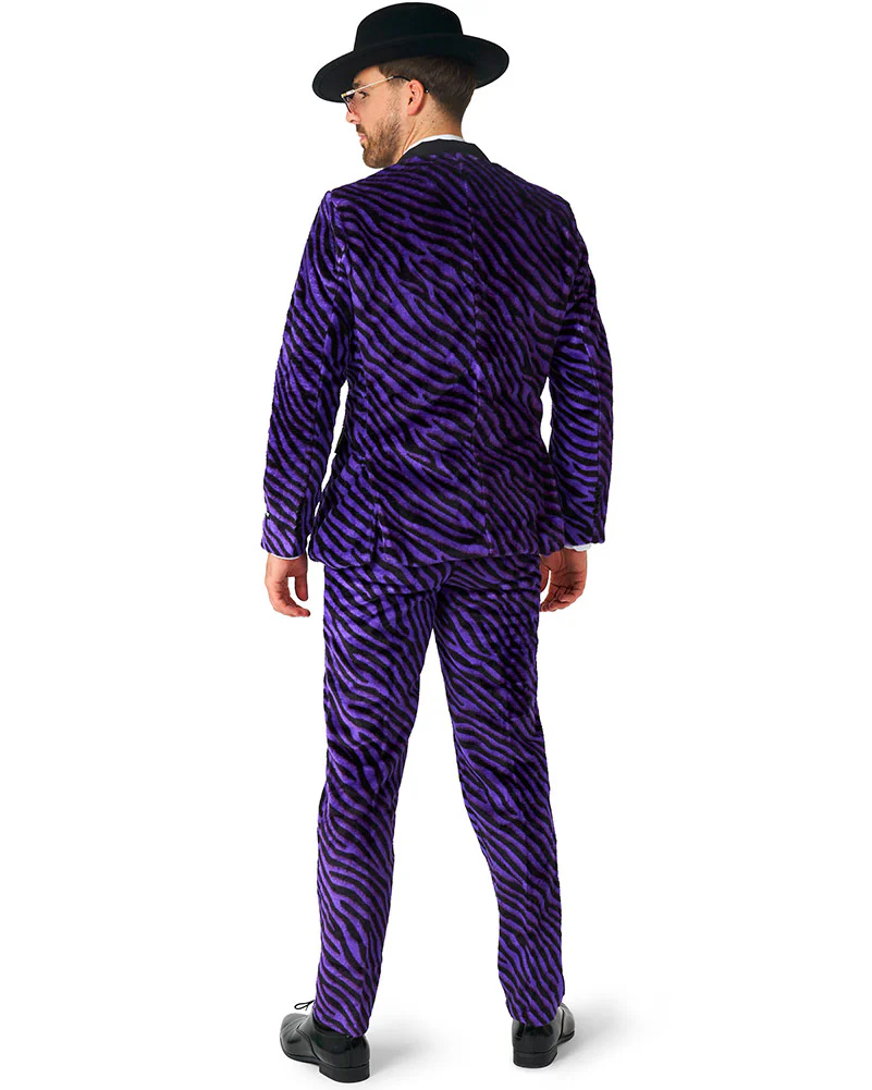 Faux Fur Purple Pimp Mens Suitmeister - Image 4