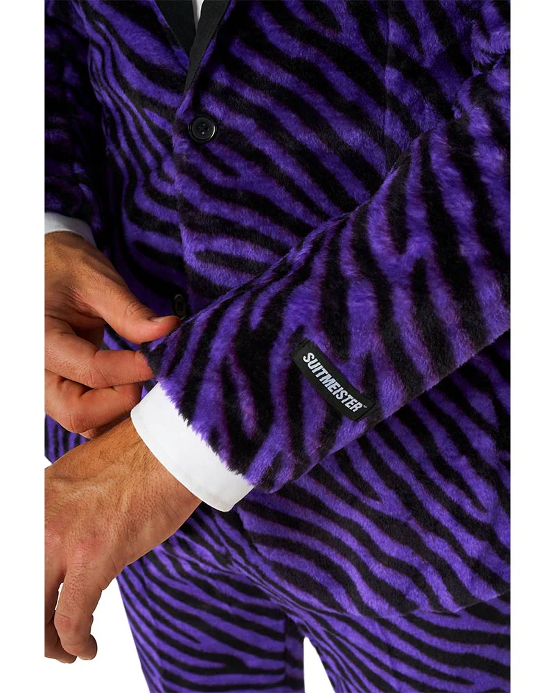 Faux Fur Purple Pimp Mens Suitmeister - Image 6