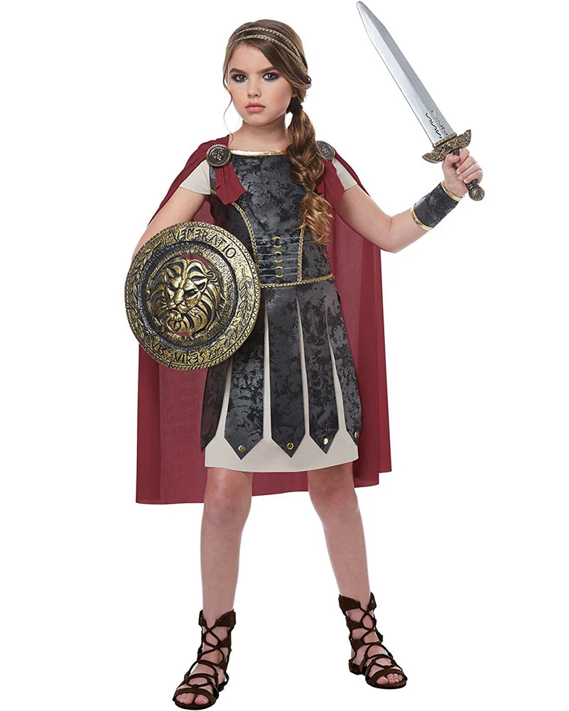 Fearless Gladiator Girls Costume - Image 2