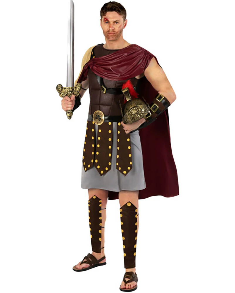 Fearless Roman Gladiator Mens Costume - Image 4