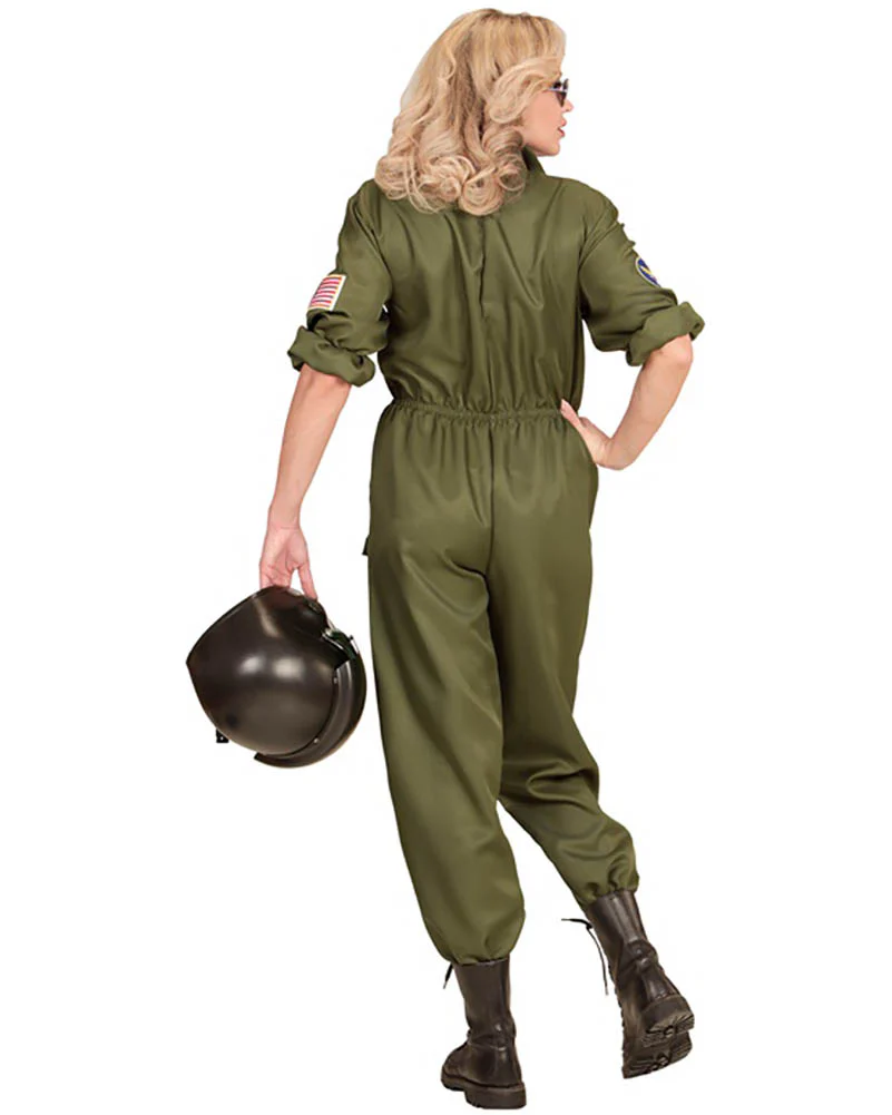 Fighter Jet Pilot Womens Costume - Image 2
