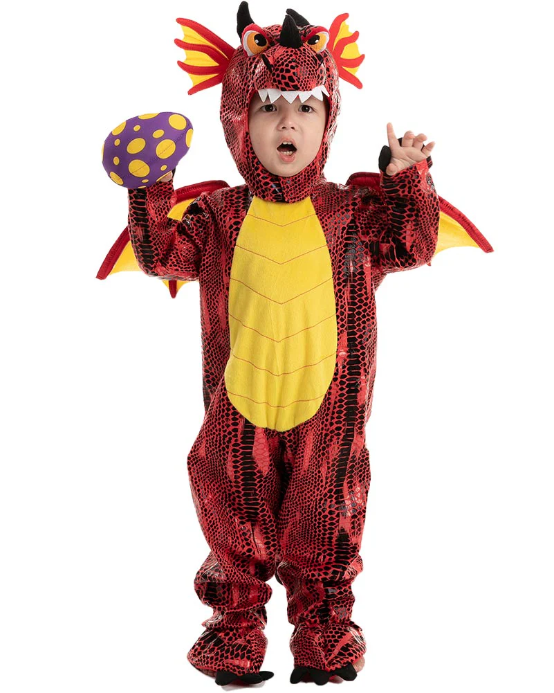 Fire Dragon Kids Costume - Image 3
