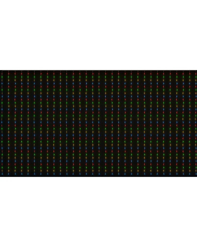 Flashing Multicolour 600 Piece LED Curtain Lights 6m - Image 4