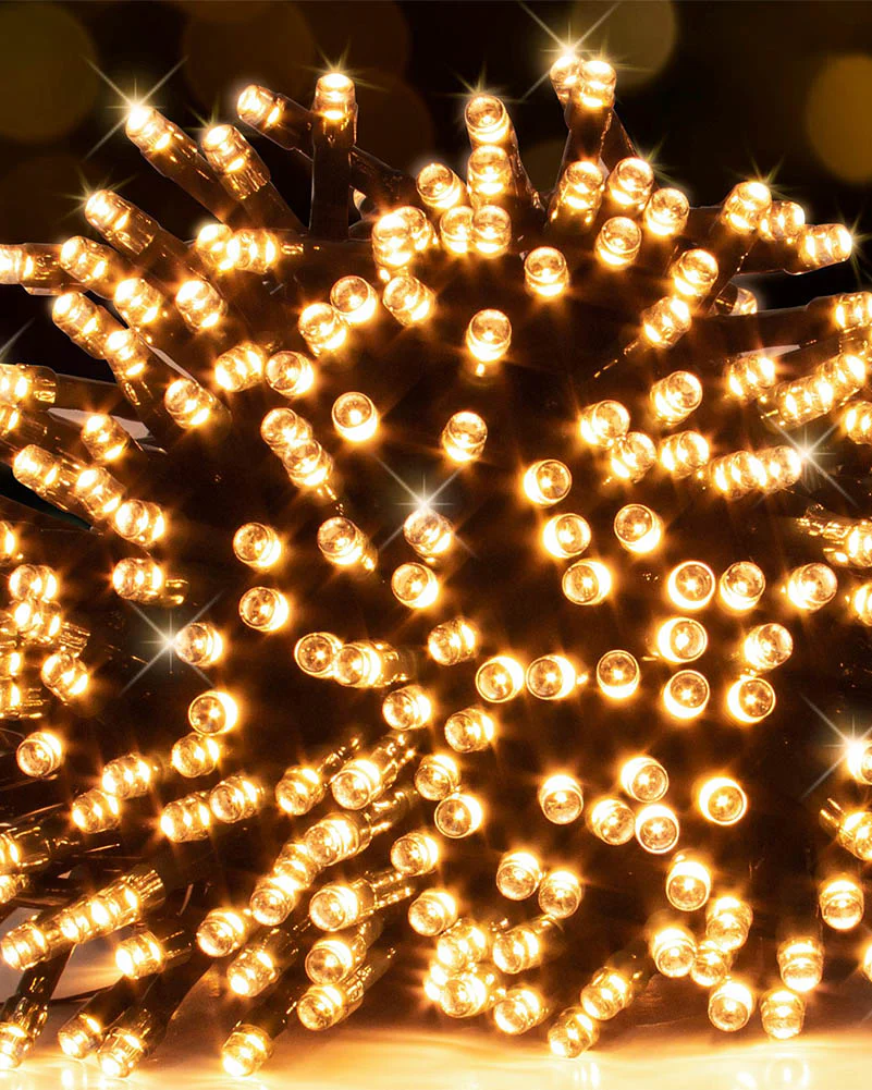 Flashing Vintage Gold 600 Piece LED Fairy Lights