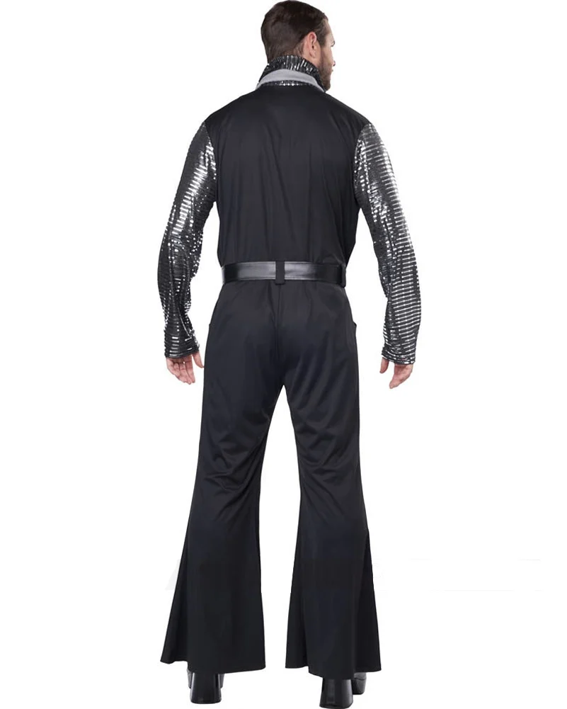 Flashy 70s Jumpsuit Mens Costume - Image 4