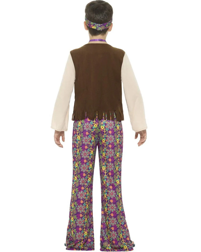 60s Flower Hippie Boys Costume - Image 3