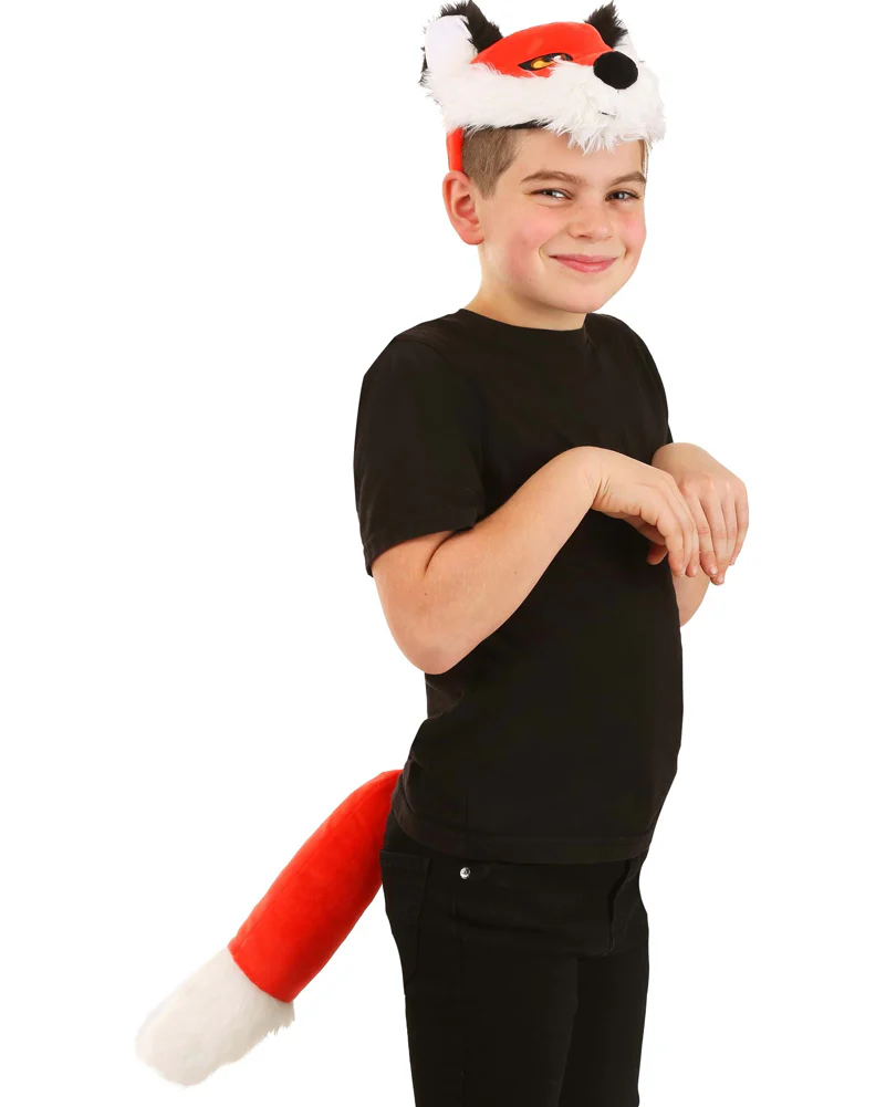 Fox Plush Headband and Tail Deluxe Set - Image 3