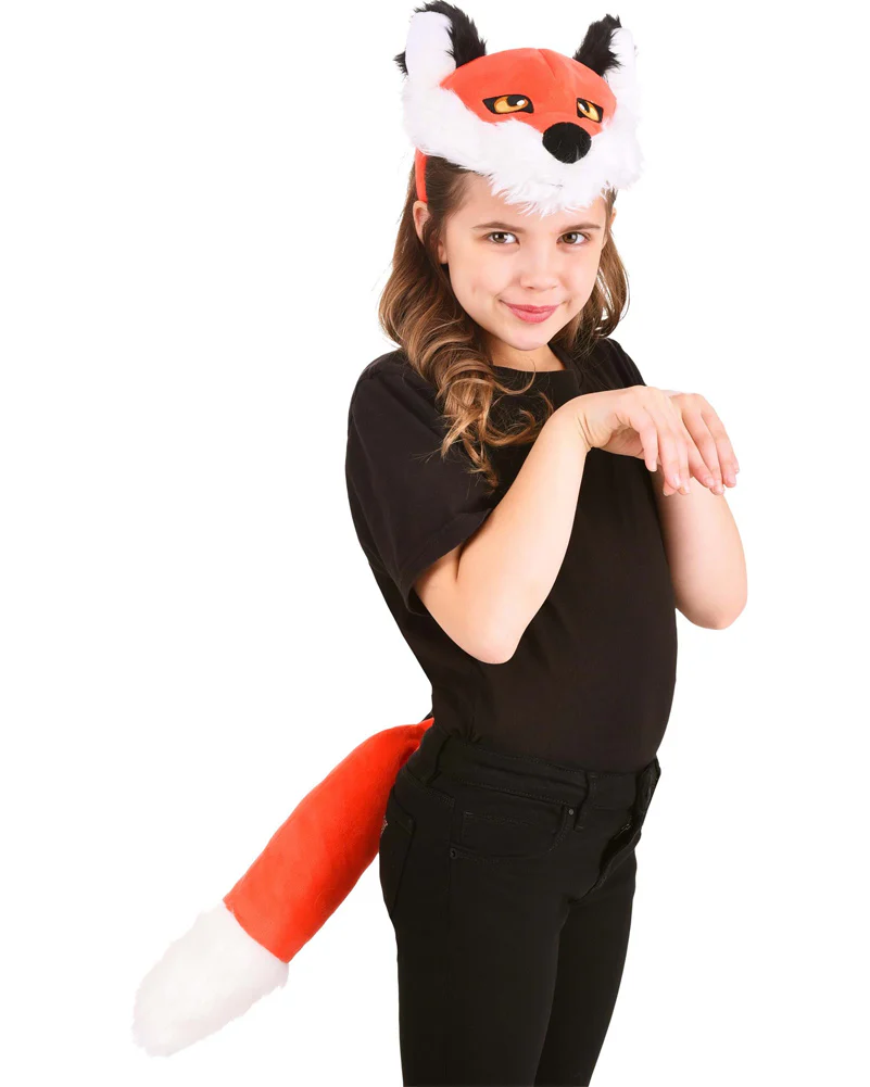Fox Plush Headband and Tail Deluxe Set - Image 4