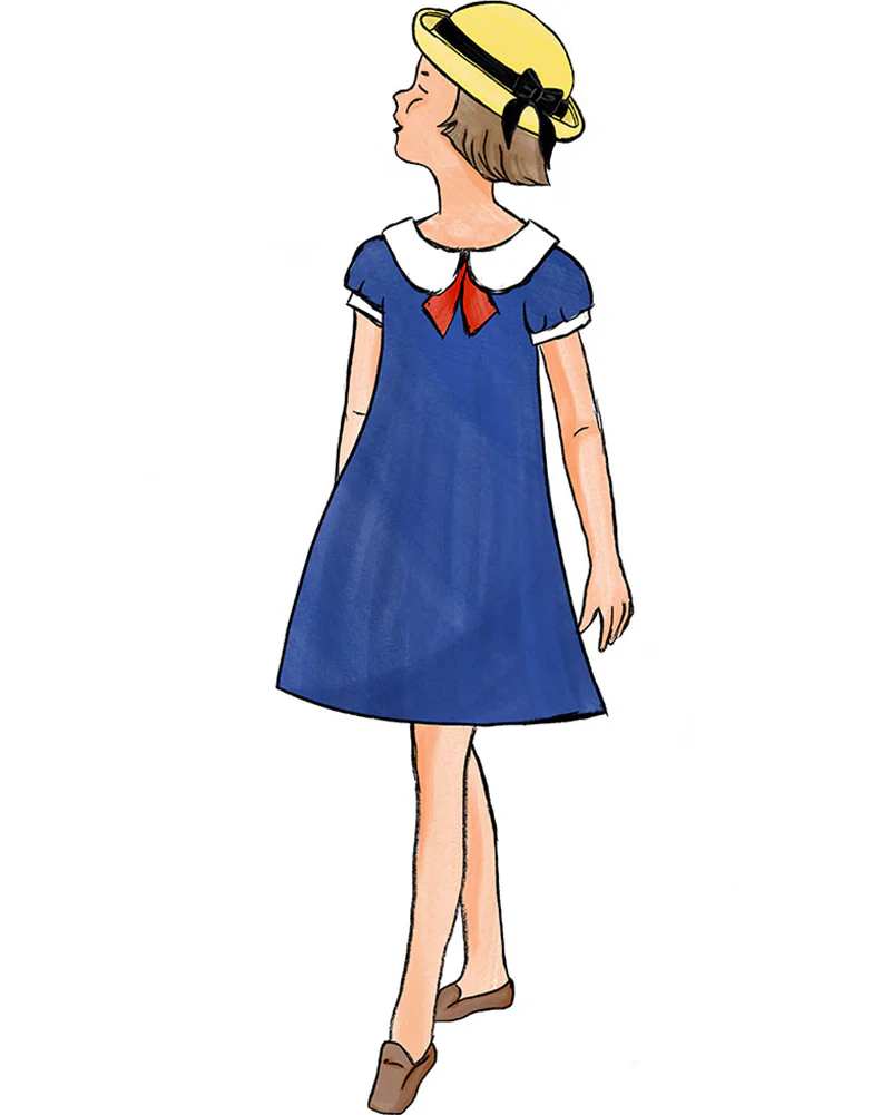 French School Girl Deluxe Toddler Book Week Costume - Image 4