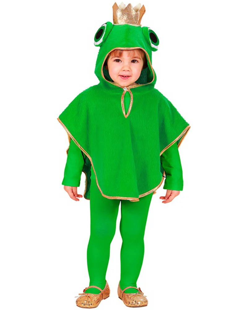 Frog Prince Poncho Kids Book Week Costume