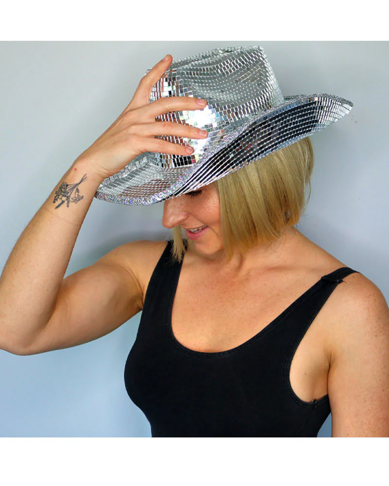 Disco Mirror Deluxe Cowboy Hat - Image 4