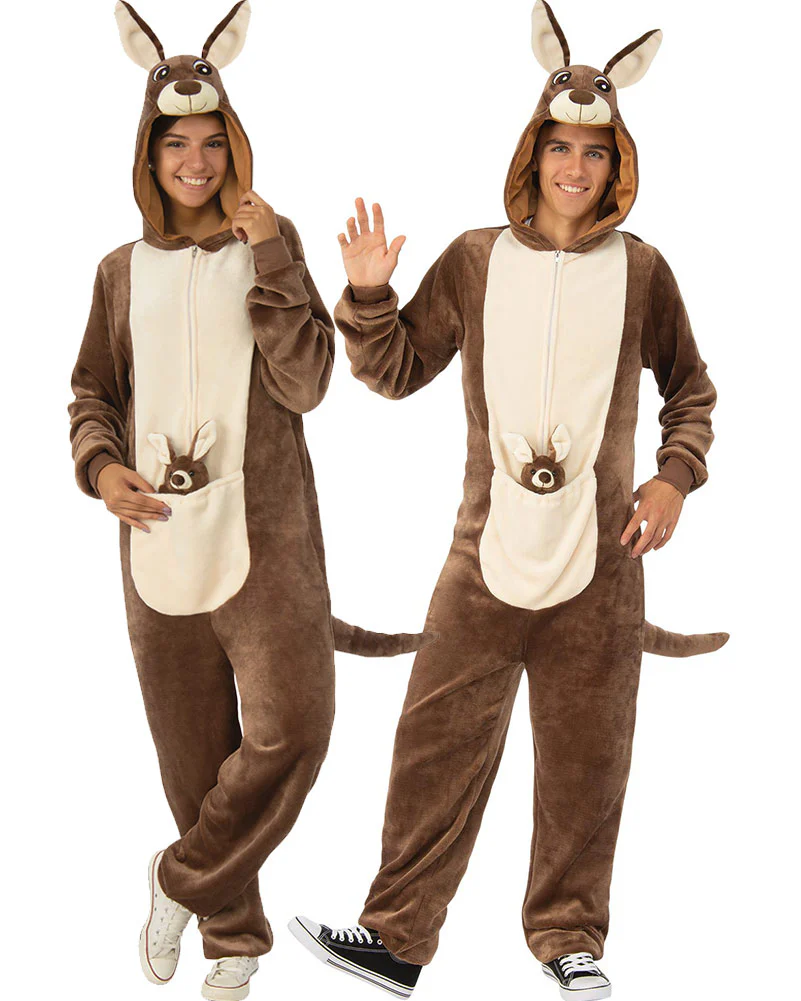 Furry Kangaroo Jumpsuit Adult Book Week Costume