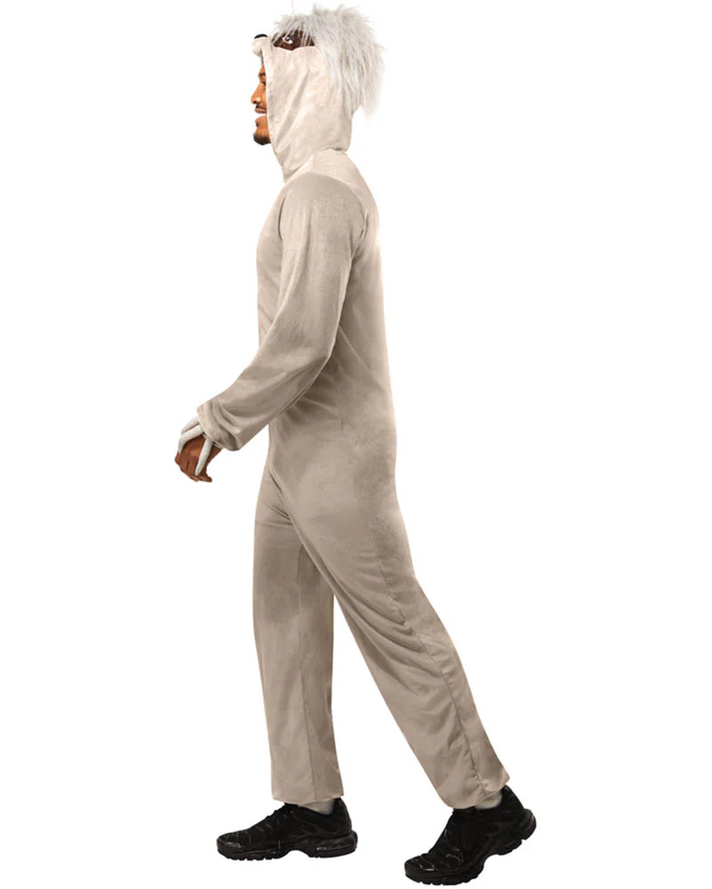 Furry Sloth Hooded Adult Onesie - Image 3