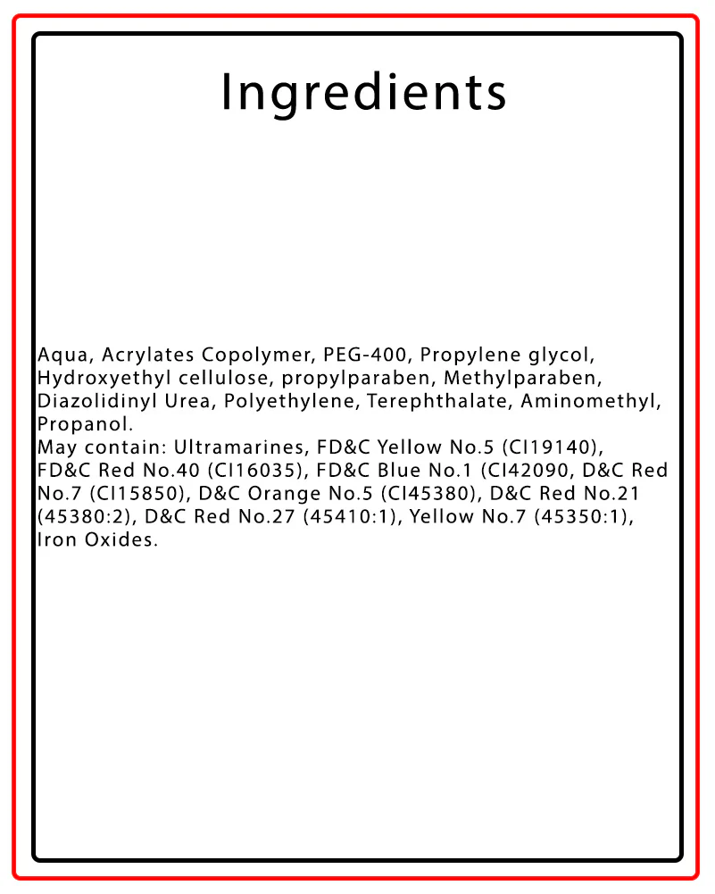 FX Body Glitter Red Applicator 36ml - Image 2
