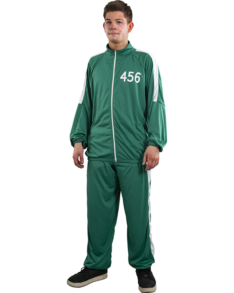Game Show Tracksuit Green Tracksuit Mens Costume - Image 2