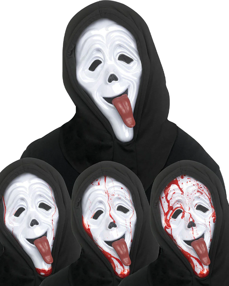 Ghost Face Wassup Scary Movie Bleeding Mask