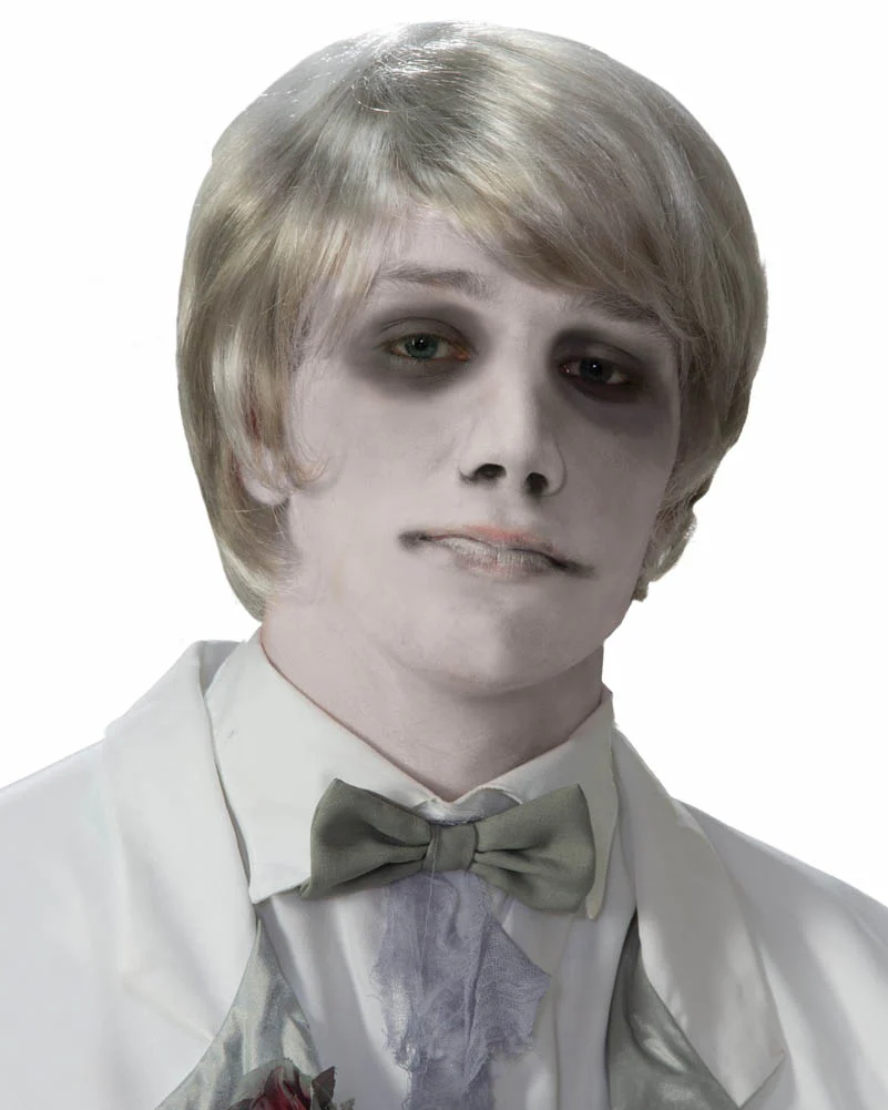 Ghost Gentleman Short Grey Wig