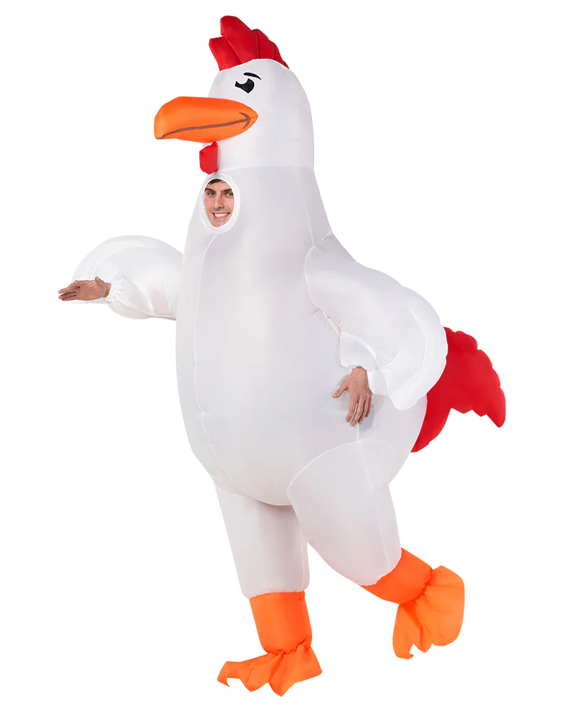 Giant Chicken Inflatable Adult Costume - Image 4
