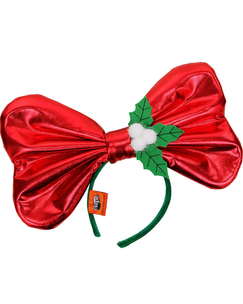 Giant Christmas Bow Headband - Image 2