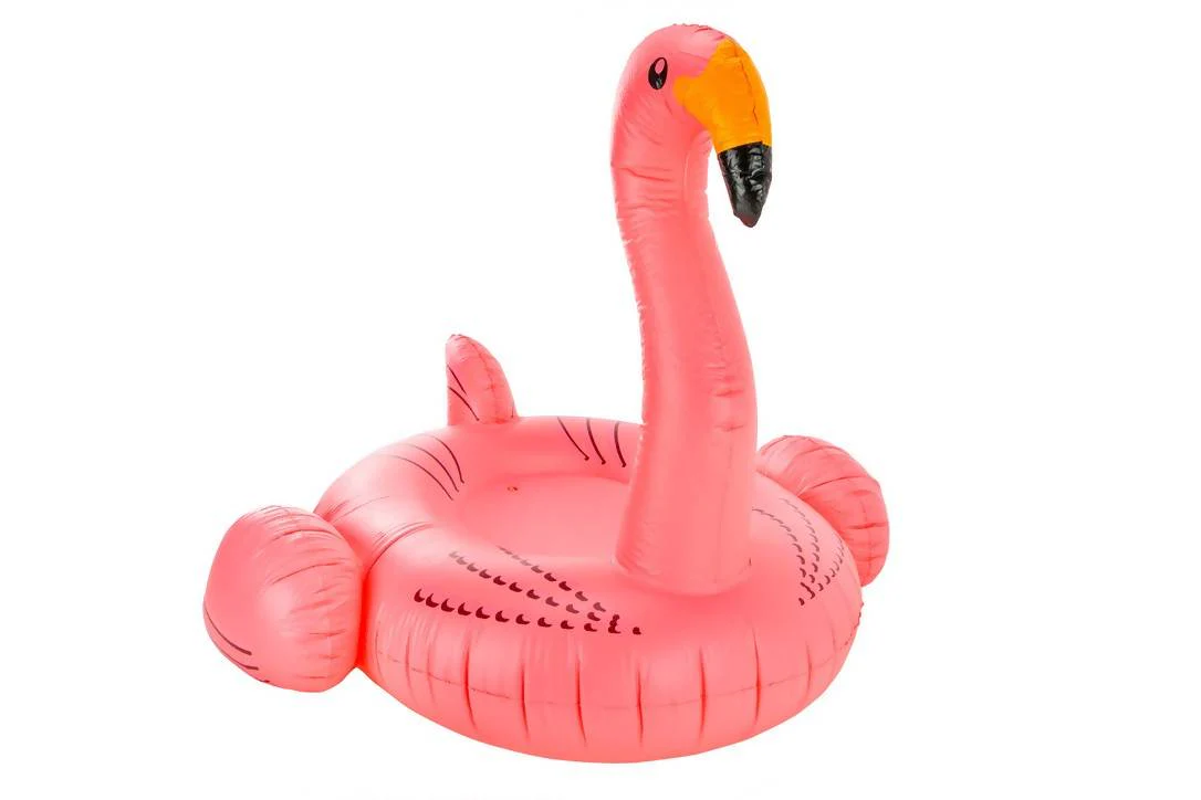 Giant PVC Inflatable Flamingo Pool Toy Float Pink - Image 3