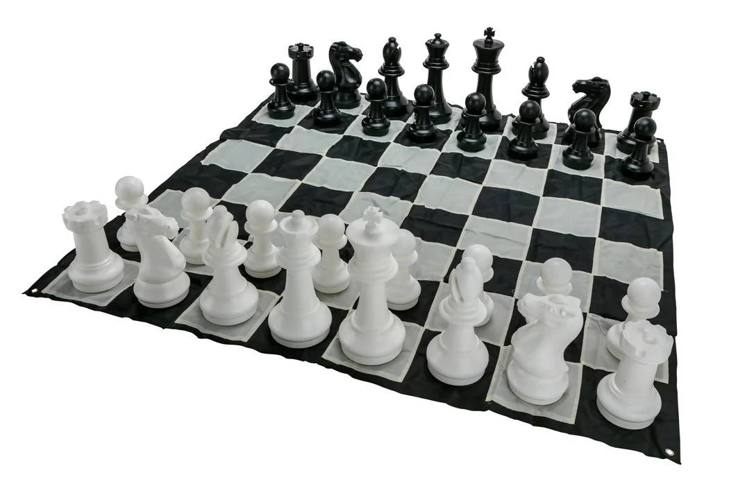 Mega Size Plastic Outdoor Chess Game Set with Mat 1.5x1.5m - Image 3