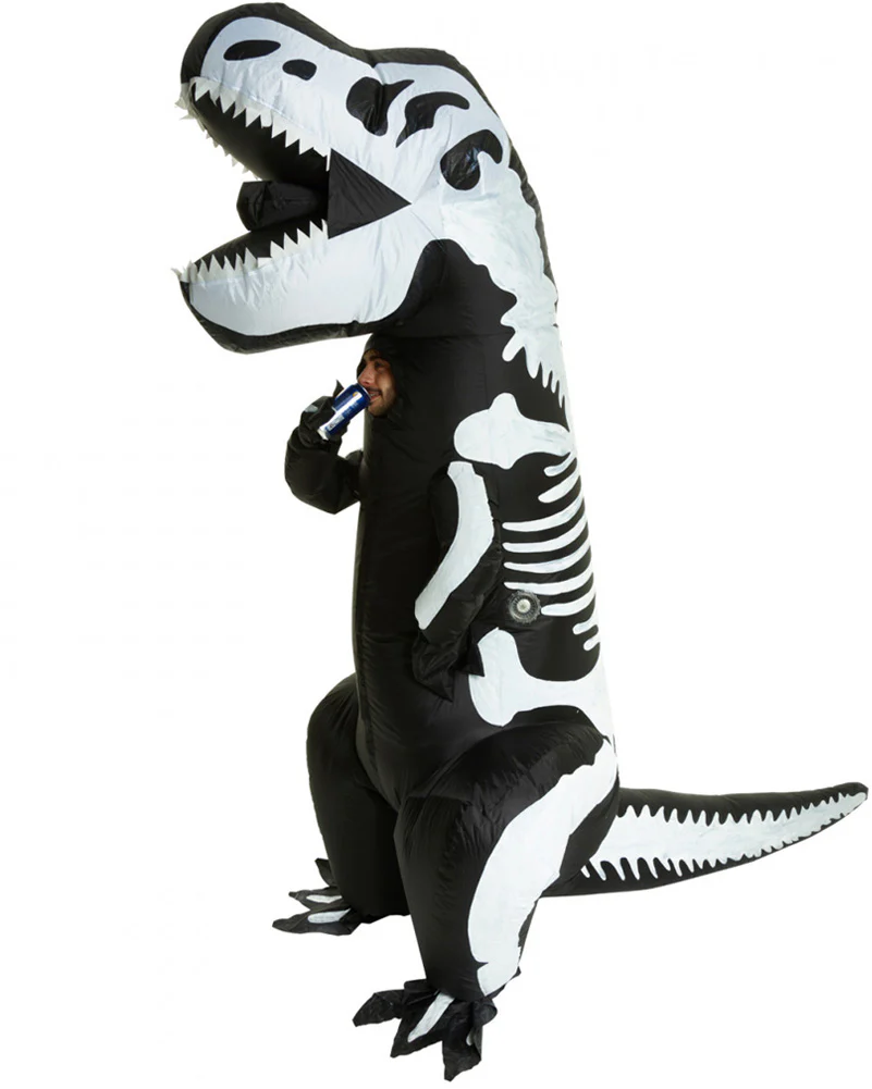 Giant Skeleton T Rex Inflatable Adult Costume - Image 6