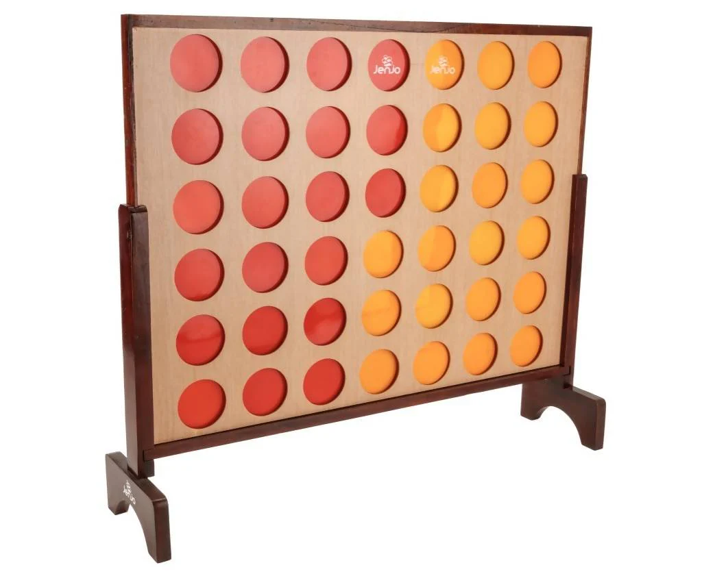 Giant4 Hardwood Indoor Outdoor Giant Connect Four In A Row Game Set 120x109cm - Image 2