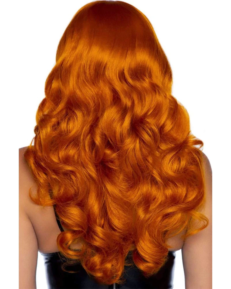 Ginger Misfit Long Orange Wig - Image 2
