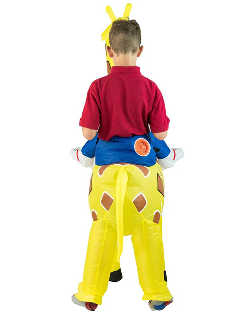 Giraffe Ride On Inflatable Kids Costume - Image 6
